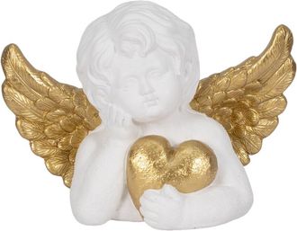 Sagebrook Home 15In Garden Cherub With Heart