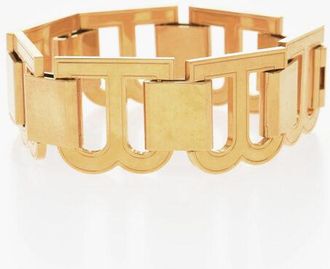 Balenciaga Golden-Effect Maxi Necklace with BB Monogram size M