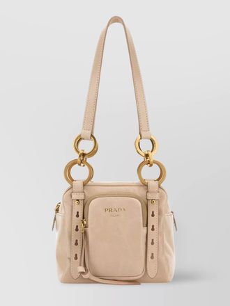 Prada mini calf leather shoulder bag