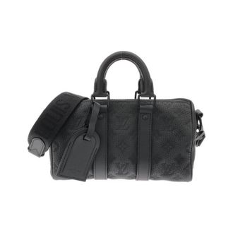 Louis Vuitton Taurillon Black Leather Boston Bag (Pre-Owned)