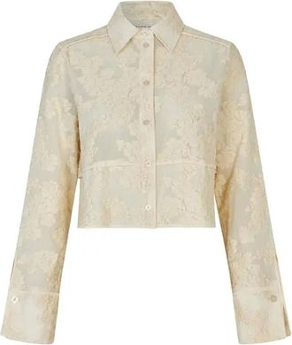 Second Female Dames, Blouses & Shirts, Beige, Maat: M