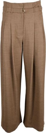 Marella Bondeno High-Waist Palazzo Trousers with Pleats
