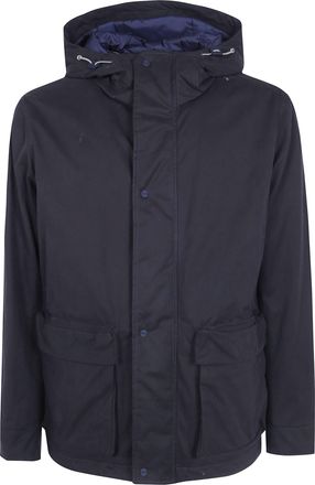Herno Jacket Hooded Pi001413u.13314 9200 Blue Navy