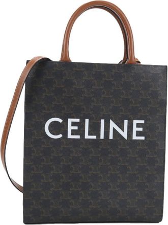 Celine Brown Pvc Tote Bag (Pre-Owned)