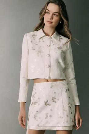 V. Chapman Finnian Brocade Mini Skirt