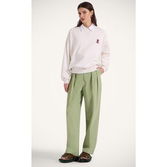La DoubleJ House Sweatshirt in Raise Your Vibration Off White at Nordstrom, Size X-Small