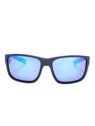 Maui Jim Occhiali da sole Amberjack squadrati - Blu