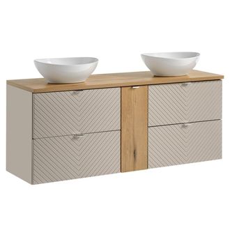 Petits Meubles Mueble lavabo 4 cajones 1 puerta estratificado 140.4cm