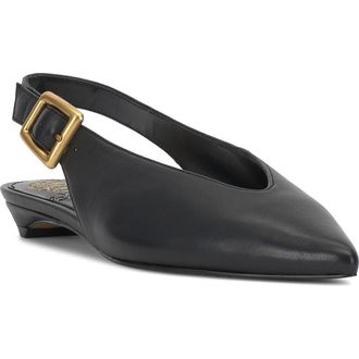 Vince Camuto Valther Pointed Toe Flat in Black at Nordstrom Rack, Size 6