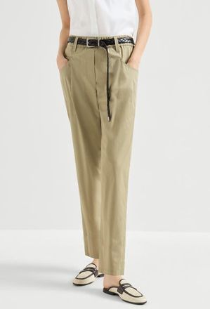Brunello Cucinelli Five-pocket Track trousers in Khaki at Nordstrom, Size 40 It