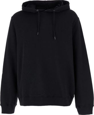 A.P.C. Zwarte hoodie met logo-borduring - Heren - Hoodies - Zwart - S - Katoen - Hoodies & sweatvesten