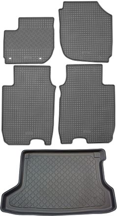 OEM Honda Hr-v Ii Suv (5 Puertas) Desde Septiembre De 2015. Juego De Alfombrillas De Goma Para Coche Y Alfombrilla Para Maletero