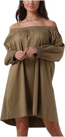 Semicouture Dames, Jurken, Groen, Maat: XS