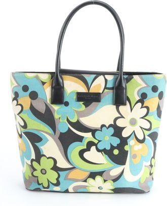 Balenciaga Brown Multi-Color Canvas Leather Handbag Shoulder Bag Tote Bag (Pre-Owned)