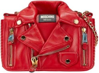 Moschino Pre-owned Shoulder Bags, female, Red, Size: ONE SIZE Pre-owned Leather Shoulder Bag