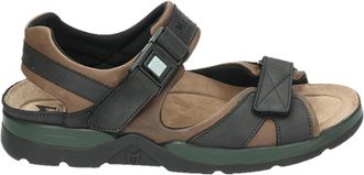 Mephisto Bruine Sandaal met Rubberen Zool - Heren - Sandalen - Bruin - 45 EU - Leer - Schoenen