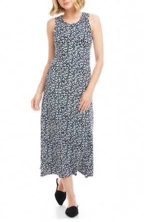 Karen Kane Painted Heart Print Sleeveless Midi Dress at Nordstrom, Size X-Large