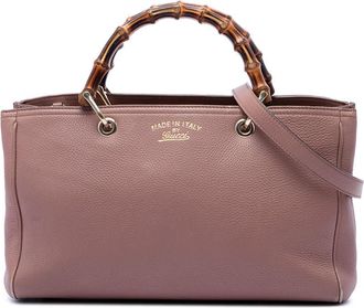 Gucci Pre-owned Gucci Medium Calfskin Bamboo Shopper Satchel Ladies YHPBZD31V792FMUH