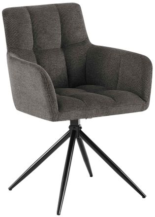 Clp Clp - Silla De Comedor Tela Jonah Gris Oscuro