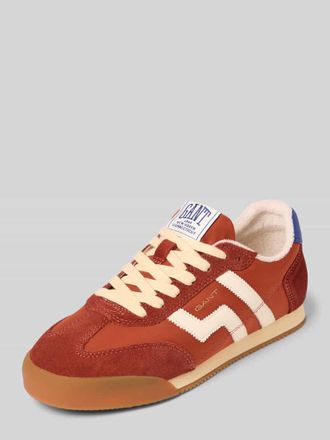 GANT Sneaker aus Leder-Textil-Mix Modell Beylana in Orange, Gr&ouml;&szlig;e 36