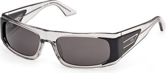 GCDS GD0073 20A Mens Sunglasses Grey Size 56