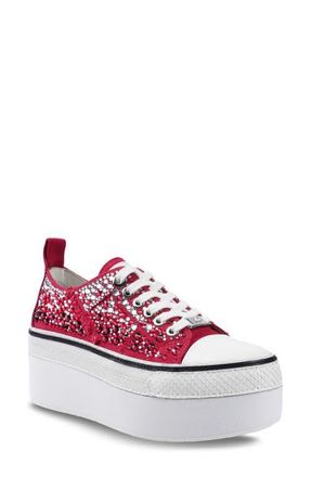 Zigi Soho Koralay-2 Embellished Platform Sneaker in Red/Multi at Nordstrom, Size 10