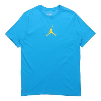 Nike Jordan Air Jordan Jumpman Quick Dry Round Neck Short Sleeve Blue BQ6741-446