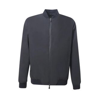 Herno Bomberjack met diagonaal effect - Heren - Bomber jackets - Zwart - 3XL - Wol - Jassen