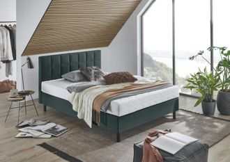 Atlantic Home Collection Boxbett »Nikola« Massivholzfüssen, mit / ohne Matratze, in H2 und H3 erhältlich