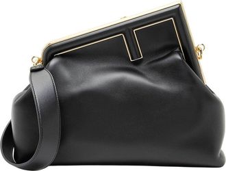 Fendi Fendi Black Lambskin First Medium Shoulder Bag (Authentic Pre-Loved)