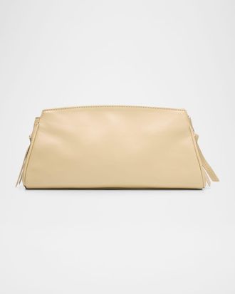 Staud Maude Convertible Leather Clutch Bag
