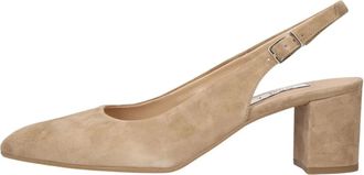 Notre-V Schoenen, Dames, Beige, 40 EU, Leer, 12613 Slingback Pumps