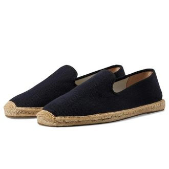 Soludos Smoking W01SS036BB Slippesr Womens Black Slip On Espadrille HTAT815