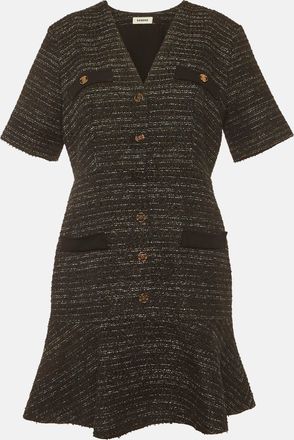 Sandro Black Tweed Gwendoline Mini Dress