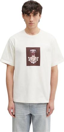 Wales Bonner Compass Tee - Heren - T-shirts - Wit - S - Katoen - Tops