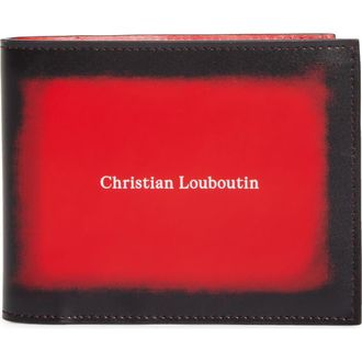 Christian Louboutin Canopy Leather Bifold Wallet in Loubi at Nordstrom