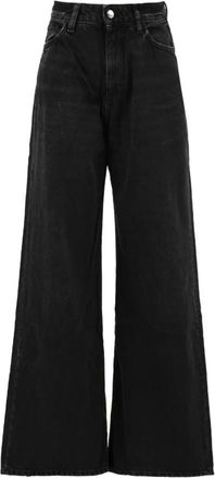 Icon Denim Los Angeles Dames, Jeans, Zwart, Maat: W28 Katoen