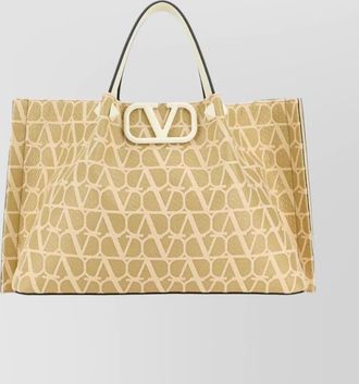 Valentino Garavani vlogo signature medium leather tote bag