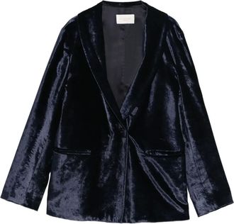 Montedoro Red Fluwelen blazer - Blauw