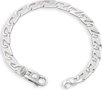 Pompeii3 Mens link 14k Gold (26gram) or Platinum (42gram) 7mm Bracelet 8.5