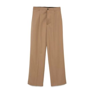 Dries Van Noten Wide Trousers - male - Dries Van Noten - Wide Trousers - Brown - XL - Trousers