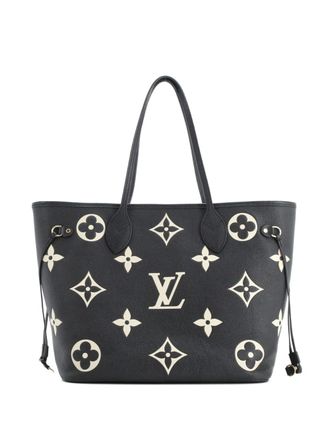 Louis Vuitton Neverfull NM Bicolor Monogram Empreinte Giant MM tote bag - Nero