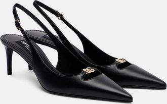 Dolce & Gabbana Lollo DG 60 leather slingback pumps