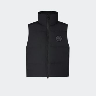 Canada Goose Grandview Cropped Vest Black Disc (Women, Black, XL)