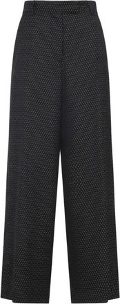 Dries Van Noten Black Printed Trouser