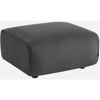 Sweeek Sweeek - Pouf, poggiapiedi per divano Wallas velluto a coste, 2 posti