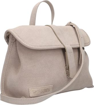 Shabbies Amsterdam Dames, Tassen, Beige, Maat: ONE Size Su&egrave;de