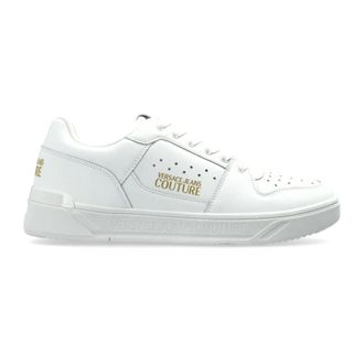 Versace Jeans Couture Sneakers, male, White, Size: 10 US Sports Shoes With Printed Logo