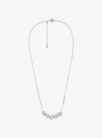 Michael Kors Precious Metal-Plated Sterling Silver Pav&eacute; Necklace