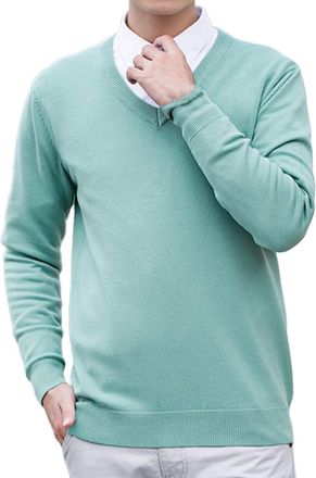 Generic MenS V Neck Jumpers Uk - Mens Thick Knitted Jumper Classic Knitted Sweater Soft And Warm Knitwear Lightweight Pullover Casual Long Sleeve Slim Fit V N